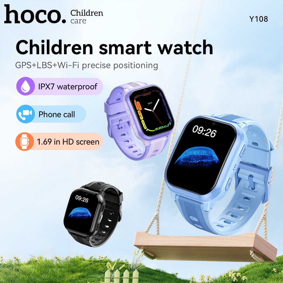 Smartwatch Watches Price - HOCO Y108 1.69inch HD LCD Curved