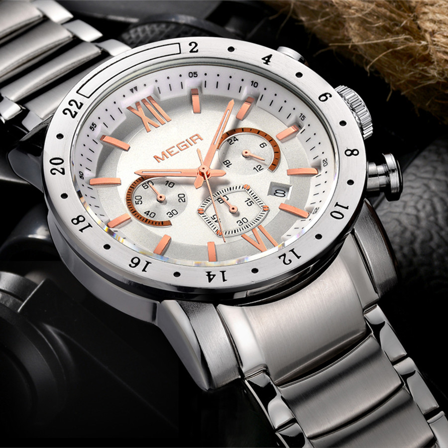 MEGIR Stainless Steel Casual W - đánh giá và giá Smartwatch Watches Digital