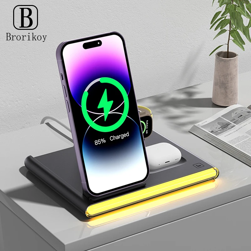 4in1 Foldable Magnetic Wireles - đánh giá và giá Iwatch Smartwatch