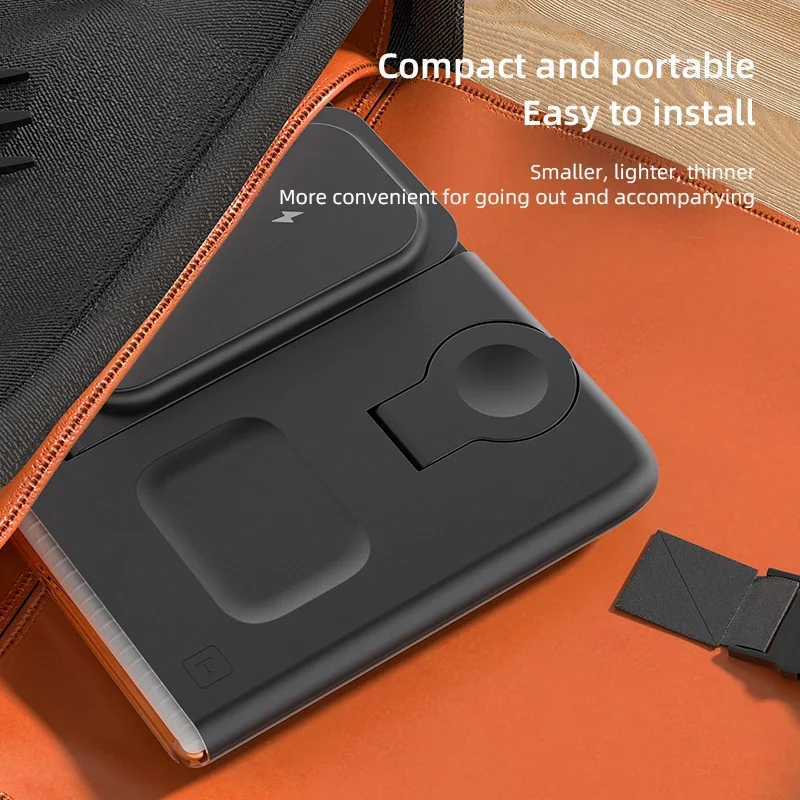 4in1 Foldable Magnetic Wireles - đánh giá và giá Iwatch Smartwatch