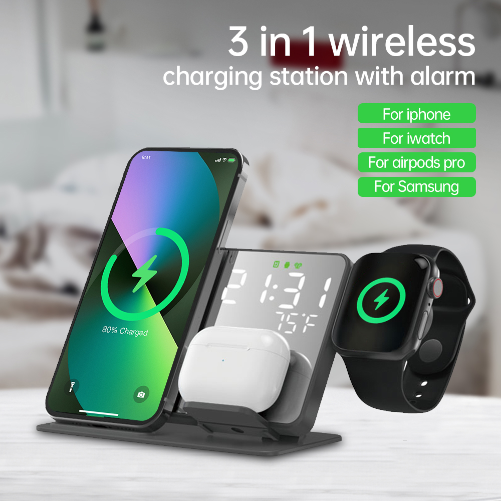 3 Trong 1 Bộ Sạc Không Dây Cho - đánh giá và giá Smartwatch Watches Digital