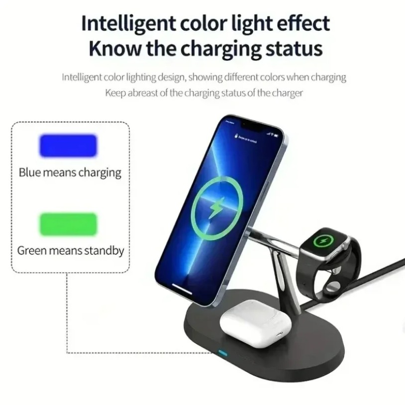3 In 1 Opansten Magnetic Wirel - đánh giá và giá Iwatch Smartwatch